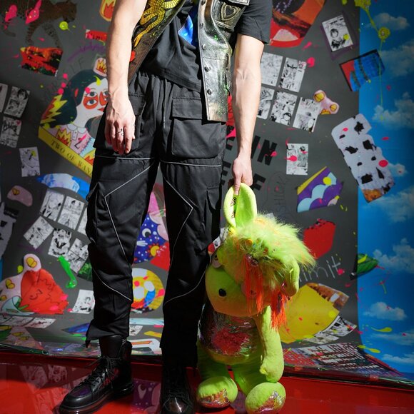 Unique Harajuku Street-Style Men's Fashion Sneakers, Size 10.5 - Picture 10 of 11